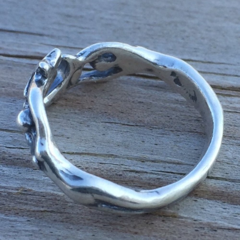 Moon Dancer Ring .925 Sterling Silver Adjustable 5 - 6.5 made in USA - Picture 12 of 15